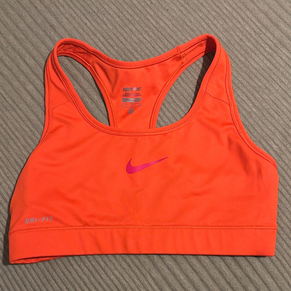 Nike Women's Bright Orange Sports Bra